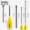 Pá Semi-Carbono Multicor Koetsu Remo de Mão para Stand-Up Paddle e Surf Prancha de Surf Prancha Stand-Up Pá de Fibra de Vidro