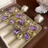 Traje Vintage Francés Aguja de Plata Diamante Flor Colgante Perla Pendientes Collar traje Pendientes de Nicho Lujo Ligero Moda