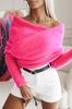 2026 Nuevo Suéter de Moda Europea y Americana Cuello en V Cruzado Multicolor Personalidad Tendencia Hombros Descubiertos Versátil Estilo Bufanda 8 Colores