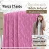 Grande lã onda de água 360g textura de agulha grossa moda pano moda feminina suéter casaco calças casuais tecido