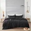 Juego de Funda de Edredón de Seda de Hielo de Verano para Cama, Juego de Cuatro Piezas, Sensación de Lujo Ligero de Gama Alta, Juego de Sábana y Funda de Edredón de Tres Piezas, Venta al por Mayor Personalizada