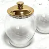 Pote Selado Dourado para Uso Doméstico, Pote de Armazenamento Acrílico em Forma de Diamante de Grau Alimentício, Caixa Selada para Armazenamento de Grãos na Cozinha