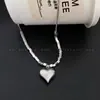 Doce e Cool Ins Tridimensional Coração Cubo Luxo Leve Nicho Alto Padrão Minimalista Não Desbota Design de Moda Versátil Colar