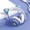 Headset de Orelha de Gato STN-28 Headset Bluetooth Montado na Cabeça Orelha de Gato Luminoso Super Longa Autonomia em Standby Headset Bluetooth