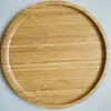 Bandeja redonda de bambu com cinco compartimentos bandeja de madeira prato para dim sum prato para bife e pizza prato de jantar prato de frutas bambu moderno minimalista