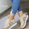 Zapatos Deportivos de Comercio Exterior para Mujer 2023 Otoño Nuevo Exportación Talla Grande Suela Baja Gruesa con Cordones Zapatos Deportivos Casuales Venta al por Mayor en Stock