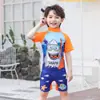 Desenhos animados europeus e americanos crianças swimwear bonito meninos e meninas swimwear pequenas e médias crianças de uma peça bebê de secagem rápida atacado