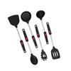 Utensílios de Cozinha Domésticos Silicone Cozinha Conjunto de 6 Peças Utensílios de Cozinha Estilo Europeu Cabo 304 Frigideira Antiaderente Pá Colher conjunto Utensílios de Cozinha Criativos