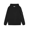 Sudadera con capucha de forro polar básica, unisex, con insignia micro de logo pequeño clásico de Stone, auténtica, transfronteriza, prenda de abrigo