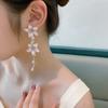 Pendientes de Flor Rosa 2026 Nuevo Estilo Coreano de Moda Estilo Celebridad de Internet Pendientes Florales para Mujeres con Diseño Único