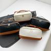 Transfronterizo en stock Bolsa de Cosméticos con Huella de Palma Gran Capacidad Portátil Viaje Neceser Pu Impermeable Bolsa de Almacenamiento Bolsa de Cosméticos