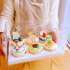 Caja de Empaque para Cupcakes Paquete de 6 12 Tazas Transparentes para Muffins 4 Caja de 6 Más Alta Portátil 12 Cajas de Empaque