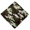 En stock pañuelo cuadrado de algodón para exteriores Estilo militar Banda verde pañuelo de camuflaje de malla pañuelo para la cabeza de camuflaje de la jungla transfronterizo