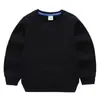 Sudadera Infantil 2026 Nueva Colección de Primavera Color Sólido para Niños Estilo Coreano Cuello Redondo Tops para Niños Pequeños Ropa de Primavera de Manga Larga para Niñas