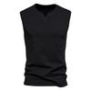 Chaleco de moda de verano 2023 para hombre, nuevo chaleco deportivo de algodón con cuello Henry y camiseta sin mangas para hombre