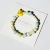 Pulsera de Cerámica Jingdezhen Nueva Pulsera de Cerámica Estilo Chino Joyería Hecha a Mano Cuerda Estilo Tíbet Puesto de Pulseras Jingdezhen