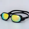 Gafas de natación de alta definición, antivaho e impermeables para mujer, que incluyen un gorro de natación y equipo de buceo, adecuadas para natación competitiva y con una lente recubierta para uso en adultos.