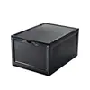 Caja para Guardar Zapatos Caja de Zapatos de Plástico Transparente Tipo Cajón con Tapa Abatible Engrosada a Prueba de Polvo Caja al por Mayor Almacenamiento Plegable