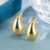 Aretes de Metal en Forma de Gota de Agua, Exagerados Grandes, Medianos y Pequeños, Estilo Minimalista Francés, Moda Popular Europea y Americana, Pendientes de Coma Transfronterizos de Moda