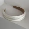 Nova Faixa de Cabelo Coreana Retrô Cor Creme Fresco com Aba Larga Estilo Coreano Coroa Alta Faixa para Lavar o Rosto Acessório de Cabelo para Mulheres