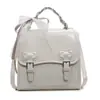 Mochila para Mujer Estilo Colegio Británico 2026 Primavera Nueva Moda Correa de Bufanda de Seda Mochila Vintage Mochila de Estilo Coreano de Moda