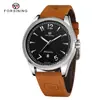 Nuevo Forsining en stock al por mayor para hombre moda deportiva al aire libre esfera simple reloj mecánico automático