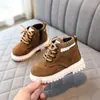 Zapatos para Niños 2026 Invierno Nuevo Estilo Niños Dr. Botas Martens con Forro Polar Botas Cortas para Niña Botas Individuales Estilo Británico Botas Estilo Otoño/Invierno