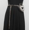 2020 nueva cadena de amor Cadena para la cintura de mujer ins brillante diamante mini bolsa de cintura bolso cruzado cinturón de strass para el hombro decoración