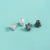 Plata de Ley S925 Cuentas Espaciadoras Creativas de Bádminton Accesorios Hechos a Mano DIY Pulsera de Cuerda Trenzada Collar Borla Sombrero Cuentas para Sombrero de Flor