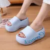 Chanclas de plataforma para mujer que aumentan la altura, nuevas chanclas de verano 2026 para exteriores, playa, hogar, sandalias antideslizantes para damas