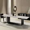 Mesa de Jantar Delifeng em Placa de Rocha Retangular Mesa de Jantar Moderna Mesa de Jantar Minimalista Italiana LAMINA Placa de Rocha Mesa de Jantar Grande