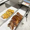 Máquina cortadora de cuello de pato con sabor a salsa, placa transportadora de carne asada, cortadora de carne de cabeza de cerdo cortada de manera uniforme, cortadora de fiambre, cortadora de jamón