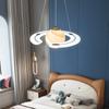 Lustre para Quarto Infantil Quarto de Dormir Quarto de Menino Lâmpada Planeta Espacial Personalidade Criativa Terra Errante Estrela da Internet Lâmpada Vazia