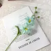Pieza de Decoración para el Hogar de Orquídea Marciana Tejida Puramente a Mano, Flor Artificial Crochetada, Regalo de Cumpleaños Tejido con Hilo, Flor de Recuerdo