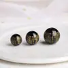 Pulseira com Contas de Vidro em Formato de Coração Amarelo, Verde, Branco, Preto e Vermelho Acessórios Contas Soltas DIY Feito à Mão Contas de Bodhi Buda Contas Espaçadoras