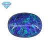 Huagang Gem Egg Em Forma De OPAL Sintético Pedra Nua Face Artificial OPAL Oval Fundo Plano OP14