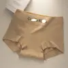 Roupa Íntima 100% Algodão para Mulheres 2025 Novo Modelo 7A Antibacteriana Totalmente Algodão Gancho Estendido Cintura Alta Controle da Barriga Levanta Bumbum Boxer