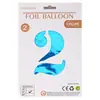 Globos de Número de 32 pulgadas Empaquetados Individualmente en OPP Decoración de Atmósfera Festiva para Fiesta de Primer Cumpleaños Letrero de Número Inflable