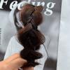 Diadema de Pelo Peluca Integrada Trenza de Calabaza Diadema de Pelo Parte Superior Craneal Alta Volumen de Cabello Natural Simulación Cabello Trenzado Manual Lazo para el Cabello Diadema de Pelo