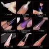 Molde de Uñas de Cristal Transfronterizo Papel de Extensión Colorido Bandeja sin Papel Pieza de Uña de Extensión Rápida para Fototerapia Caja de 288 Piezas Set de Película para Uñas