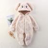 Overol para Bebé para Casa Otoño e Invierno Bebé Dibujos Animados Panda Conejito Oso Pequeño Overoles de Felpa