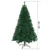 Árbol de Navidad de PVC Encriptado Decoración Navideña Verde Simulación Transfronteriza Plegable Lápiz Árbol de Navidad Flockado