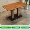 Mesa y Sillas Estilo Montaña y Campo Celebridad de Internet Nicho Restaurante de Alta Gama Cafetería Restaurante Restaurante de Fusión Cocina Occidental Mesa de Madera Maciza