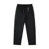 Calça Casual Masculina Muqiu em Lyocell Linho Tencel, Fresca e Respirável, Fina, Solta, Seda Gelada, Perna Larga, Longa