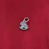 Plata de Ley S925 Colgante Vintage "Riqueza Instantánea" Cuerda para Pulsera Estilo Chino DIY Accesorios de Joyería de Plata Materiales Zodiaco Caballo