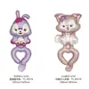 Pulsera de globo de muñeca para niños, pulsera de globo de dibujos animados, empujador de globo, regalo pequeño, globo de película de aluminio al por mayor