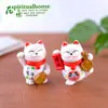 Decoração de gato mini fofo em PVC Decoração de bolo Presente Criativo Presente de Aniversário Artesanato para decoração de carro Pingente