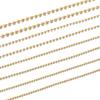 Cadena de Cuentas de Cobre Rellena de Oro de 14K Cadena de Extensión de Terminación Pulsera Collar Material DIY Hecho a Mano Accesorios de Joyería Venta al por Mayor Transfronteriza