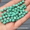 Magnesita turquesa semilla de pasión cuenta antigua placa de cuentas color de juego diy texto jugar accesorios de moda pulsera de cuentas budistas joyería