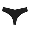 Europa e Estados Unidos cruzam fronteira tamanho grande fio dental em seda gelada formato V forro de algodão peça única feminina fio dental sexy t-back calça feminina